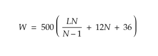 Federal Bridge Formula Chart